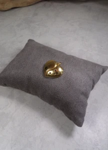 D35-36 / filigraner kleiner Herz Anhänger mit Rubin Smaragd Saphir 333 GG - Bild 1 von 5