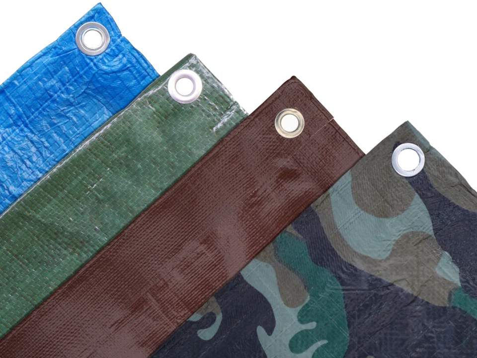 Plane Abdeckplane Schutzplane Gewebeplane Industrieplane Bau Holz Garten Ösen T1 - Bild 1 von 1