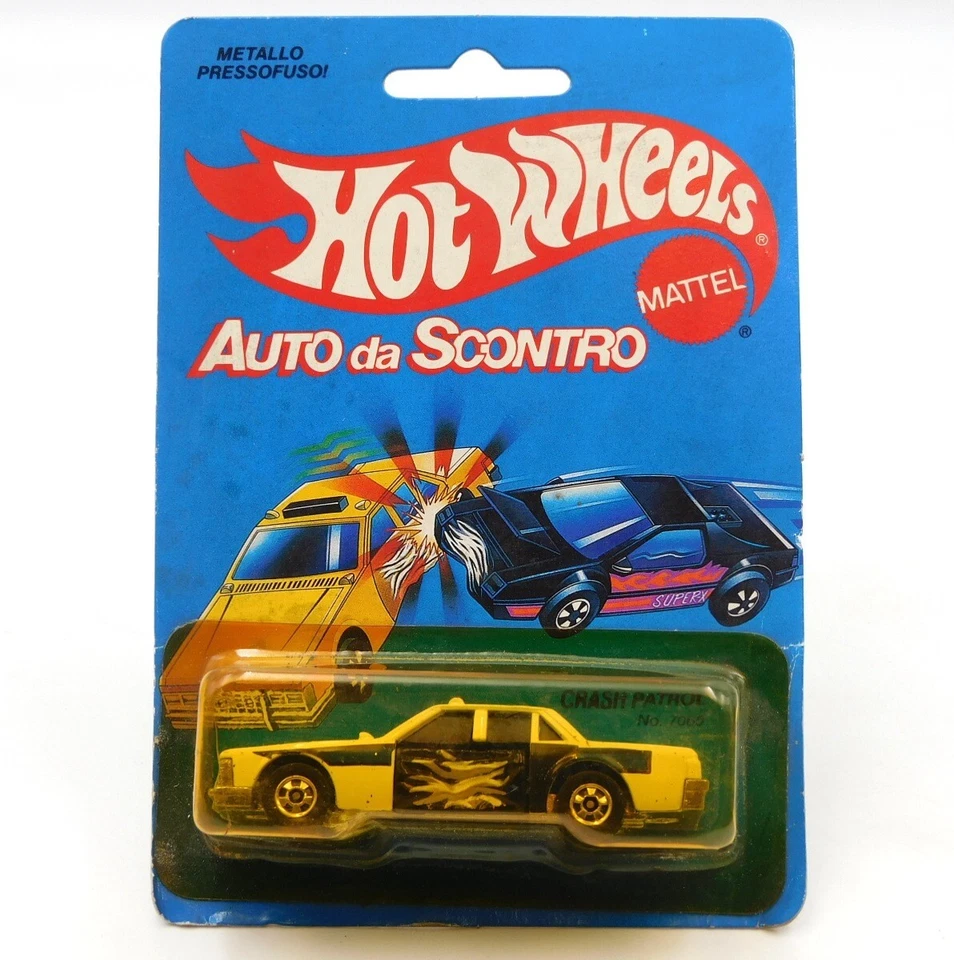 Hot Wheels 7065 Crash Patrol auto da scontro vintage die cast Hong Kong 1984 - Immagine 1 di 4