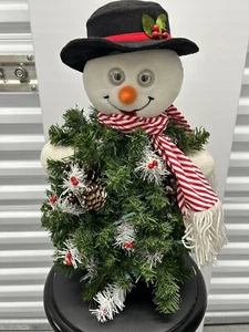 Vintage AVON Animated 18" Singing Lighted Christmas Tree Snowman Holiday - Picture 1 of 18