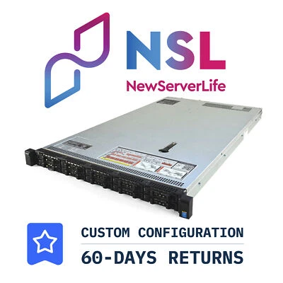 DELL PowerEdge R630 10 Bay SFF 2x E5-2697v3 2.6GHz =28 Cores 128GB H730 4xRJ45 - Image 1 of 3