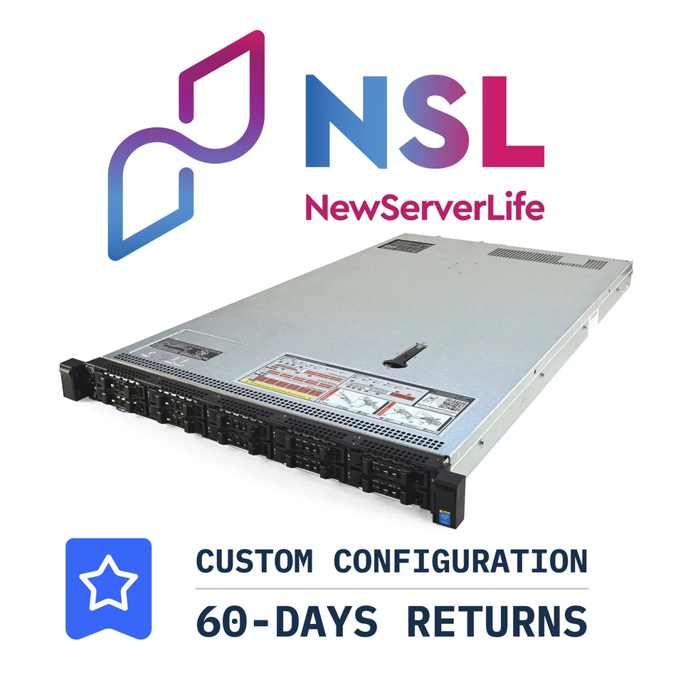 DELL PowerEdge R630 10 Bay SFF 2x E5-2697v3 2.6GHz =28 Cores 128GB H730 4xRJ45 - Image 1 of 3