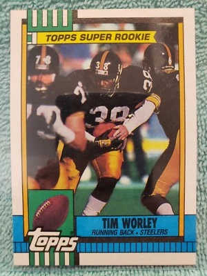 1990 TOPPS TIM WORLEY SUPER ROOKIE #175 PITTSBURGH STEELERS - Image 1 of 4