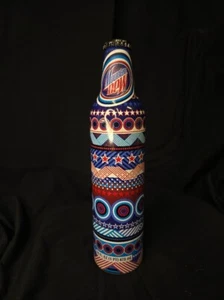 MOUNTAIN DEW RED WHITE BLUE STARS DESIGN 16 OZ ALUMINUM BOTTLE CAN FULL - Picture 1 of 6