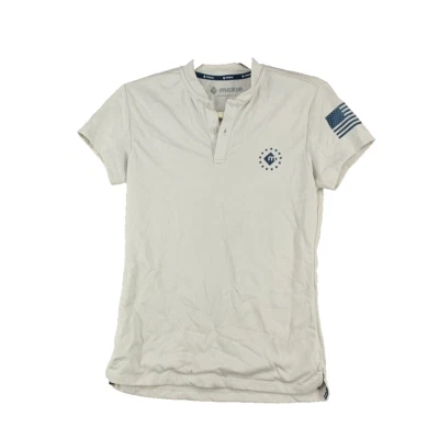 Camiseta MOXIE Vortex Lifestyle Active tamanho XS Henley estampa camuflada pulôver cinza - Imagem 1 de 4