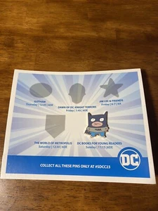 SDCC DC 2023 Batman Jim Benton Pin Books For Young Readers Fann Club Squad - Picture 1 of 2