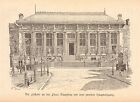 Paris Palais de Justice anno 1898 Die Westfassade - Hist. Grafik von 1898