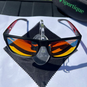 KINGSEVEN Red Fashion Sunglasses | Polarized UV400 | TR90 Frame | +CaseCloth