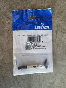 49990-MSC LEVITON Fast-Cure SC Fiber Optic Connector (Beige), OM1/2 (Multimode), - Picture 1 of 3
