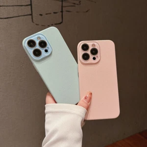 Hard Clemence leather Protector Case Cover For Iphone 15 14 13 Pro Max 12 Pro - Picture 1 of 24