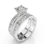 4 Ct Ladies Diamond Engagement Ring Set Round F/Si1 14K White Gold