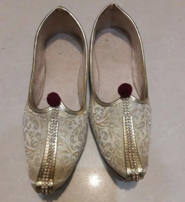 Punjabi jutti para niños zapatos punjabi niño zapatos sherwani zapatos tradicionales khussa Foto 1 de 2