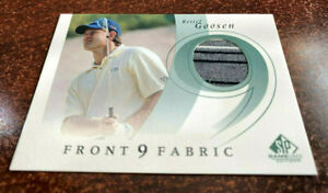 2002 SP Game Used Golf Front 9 Fabric RETIEF GOOSEN #F9S-RG "HOF" ( MINT )