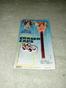 NEW Gremlins 1984 pencil eraser caps NOC! RARE! - Picture 1 of 5