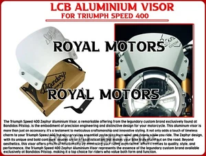 LCB ALUMINIUM VISOR Fit For Triumph Speed 400 - Express Shipping - Picture 1 of 13