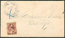 1886, FLAT ROCK, WAYNE CO., Mich cds on cover with matching star fancy cancel
