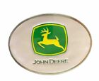 John Deere Pink And Green Oval Belt Buckle Leaping Deer Logo By Speccast