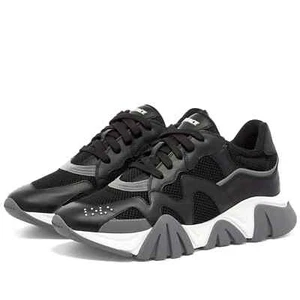 Versace Squalo Runner schwarze Lederturnschuhe in Größe 47/13 - Neu! - Bild 1 von 3