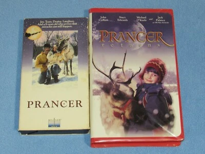 2 VHS Lot: PRANCER (1989) & PRANCER RETURNS (2001) ~Christmas Family Classics~ - Image 1 of 4
