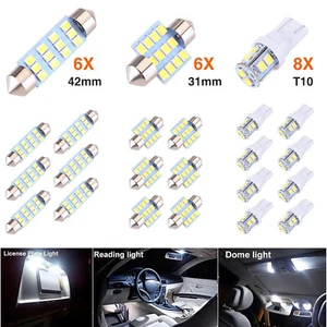 20pcs LED Interior Lights Bulbs Kit Car Trunk Dome License Plate Lamps 6000K T10 - Picture 1 of 14