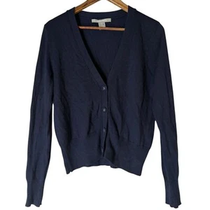 Ellen Tracy Bamboo Cashmere Blend Button Up Cardigan Sz S Academia Preppy - Picture 1 of 8