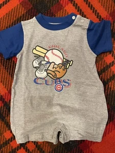 NEW Chicago Cubs 12 Month Baby One Piece 100% Cotton NWT - Picture 1 of 4