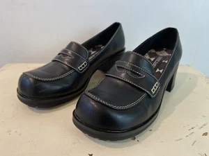 Mocasines Penny de colección años 90 Lower East Side tacón grueso para mujer talla 6,5 - Imagen 1 de 9