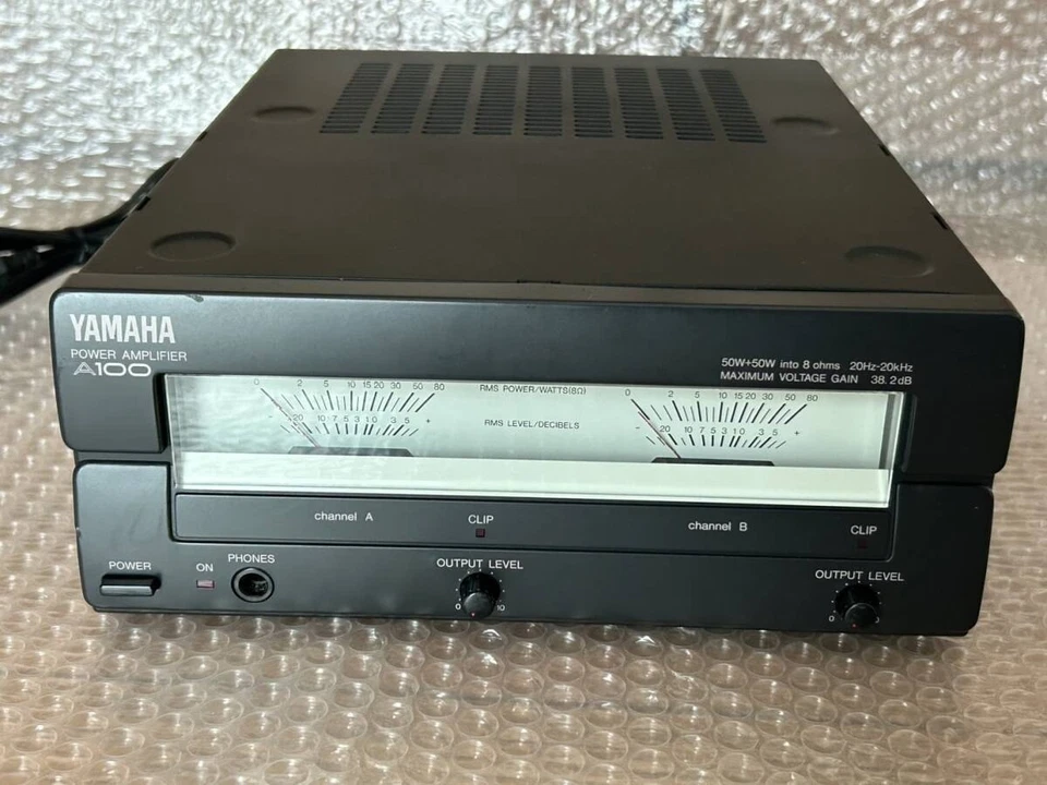 YAMAHA A100a 2ch Stereo Power Amplifier Black Good GP - Image 1 of 4