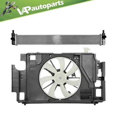Engine Radiator and Radiator Cooling Fan Kit For 2012-2015 Toyota Prius C 1.5L - Image 1 of 4