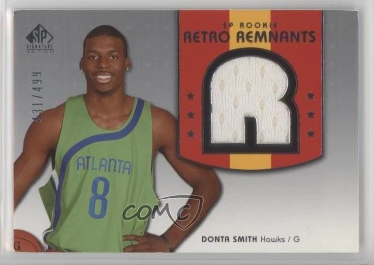 2004-05 SP Signature Edition Retro Remnants /499 Donta Smith #138 Rookie RC - Image 1 of 2