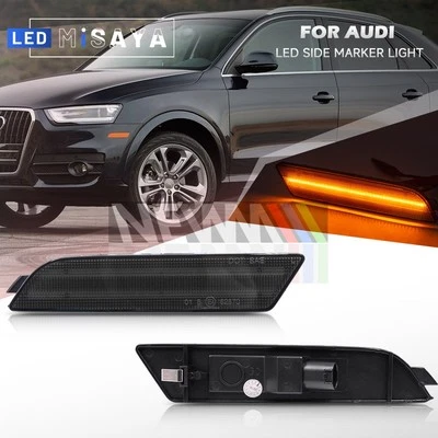 Дымчатый светодиодный желтый габаритный фонарь на передний бампер колесо для Audi Q3 8U 2015-2019 - Изображение 1 из 4