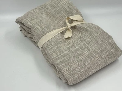 Nuevo West Elm Crossweave Blackout Cortina 48”x96” Color “Lino Belga” Foto 1 de 4