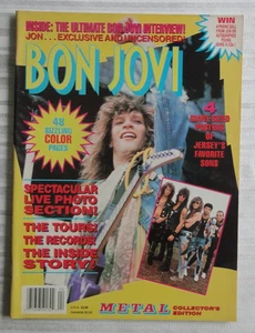 Vintage Magazine Metal Collector's Edition Bon Jovi 1990 165 - Picture 1 of 12