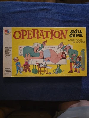Operation Game 1965 Milton Bradley Smoking Doctor Complete Bulb Works No Buzz - Image 1 of 3