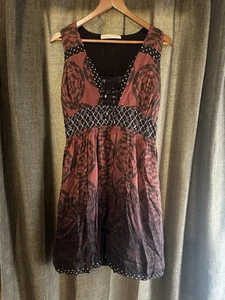 Vestido de seda Lili Petrus hecho en Italia talla Euro 42 VEUC - Imagen 1 de 5