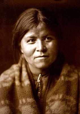 Navajo "Hija del Desierto" Un Edward S Curtis Original, c1904 Foto 1 de 3