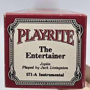 RARE QRS 571-A Instrumental Player Piano Roll Joplin The Entertainer By Jack Liv - Picture 1 of 3