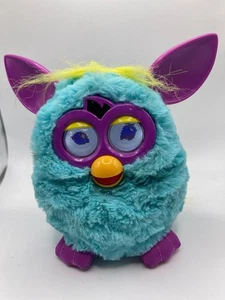 Hasbro Furby Lagoona 2012 Electronic Toy Moving Teal Purple Interactive WORKS - Picture 1 of 4