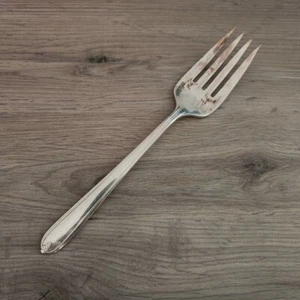 Tenedor para servir carne fría Oneida Silver Longchamps Chaumont 8 1/2" plateado 1935 - Imagen 1 de 7