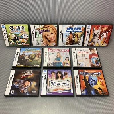 Nintendo DS Lot Of 10 Video Games, All Complete w/ Case & Manual ~Tested Working - Изображение 1 из 4