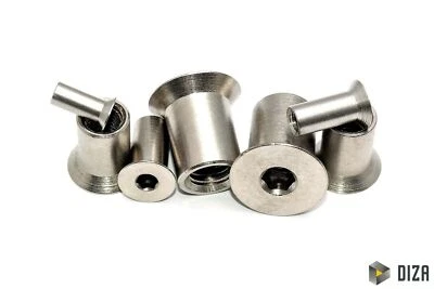 Hülsenmuttern mit Senkkopf und Innensechskant Edelstahl M3 M4 M5 M6 M8 M10 - Bild 1 von 4