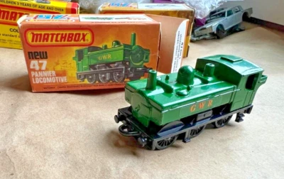 Vintage 1970s Matchbox Lesney Superfast 47 Pannier Locomotive Near Mint J Box - Image 1 of 3