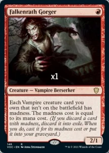 MTG Commander: Innistrad: Crimson Vow VOC Falkenrath Gorger MINT - Picture 1 of 1