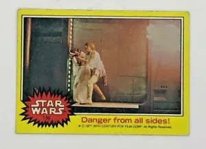1977 TOPPS Star Wars "¡Peligro de todos los lados!" Tarjeta coleccionable #136 - Imagen 1 de 2