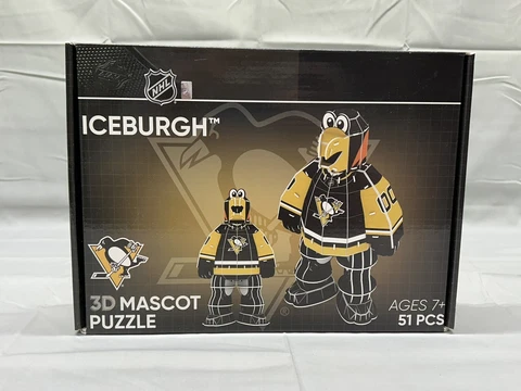 FOCO NHL Pittsburgh Penguins -Iceburgh 12" Mascot PZLZ 3D Paper Model Puzzle Cover