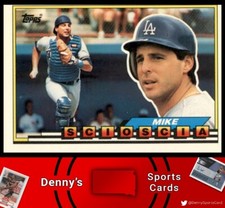 1989 Topps Big #281 Mike Scioscia Los Angeles Dodgers Baseball Card