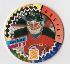 1994-95 Canada Games NHL POGS Devils Hockey Card #285 Chris Terreri