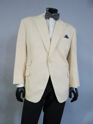 Davies & Son 38 Savile Row London Off white cream Tuxedo dinner jacket 48 S - Image 1 of 4