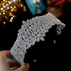 Retro Tiara Baroque Bridal Crown Luxury Crystal Headband Hair Accessories