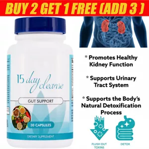 Gut and Colon Support 15 Day Cleanse Colon Detox Cleansing 30 Capsules AU NEW - Picture 1 of 11